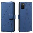 For Samsung Galaxy A03S / A02S Geometric Pattern RFID Leather Phone Case(Blue) - 1