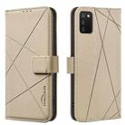 For Samsung Galaxy A03S / A02S Geometric Pattern RFID Leather Phone Case(Beige) - 1