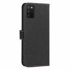 For Samsung Galaxy A03S / A02S Geometric Pattern RFID Leather Phone Case(Black) - 3