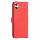 For Samsung Galaxy A05 Geometric Pattern RFID Leather Phone Case(Red) - 3