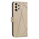 For Samsung Galaxy A13 Geometric Pattern RFID Leather Phone Case(Beige) - 3