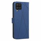 For Samsung Galaxy A22 4G Geometric Pattern RFID Leather Phone Case(Blue) - 3