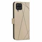 For Samsung Galaxy A22 4G Geometric Pattern RFID Leather Phone Case(Beige) - 3