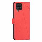 For Samsung Galaxy A22 4G Geometric Pattern RFID Leather Phone Case(Red) - 3