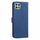 For Samsung Galaxy A22 5G Geometric Pattern RFID Leather Phone Case(Blue) - 3