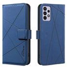 For Samsung Galaxy A32 4G Geometric Pattern RFID Leather Phone Case(Blue) - 1