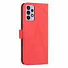 For Samsung Galaxy A32 4G Geometric Pattern RFID Leather Phone Case(Red) - 3