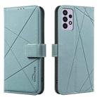 For Samsung Galaxy A32 4G Geometric Pattern RFID Leather Phone Case(Green) - 1