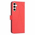 For Samsung Galaxy A36 Geometric Pattern RFID Leather Phone Case(Red) - 3