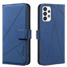 For Samsung Galaxy A53 Geometric Pattern RFID Leather Phone Case(Blue) - 1