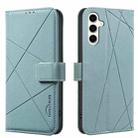 For Samsung Galaxy A54 5G Geometric Pattern RFID Leather Phone Case(Green) - 1