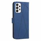 For Samsung Galaxy A73 5G Geometric Pattern RFID Leather Phone Case(Blue) - 3