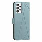 For Samsung Galaxy A73 5G Geometric Pattern RFID Leather Phone Case(Green) - 3