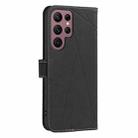For Samsung Galaxy S21 Ultra 5G Geometric Pattern RFID Leather Phone Case(Black) - 3