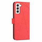 For Samsung Galaxy S22+ 5G Geometric Pattern RFID Leather Phone Case(Red) - 3