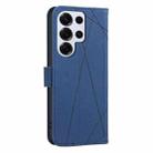 For Samsung Galaxy S23 Ultra 5G Geometric Pattern RFID Leather Phone Case(Blue) - 3