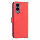 For Samsung Galaxy S25 Edge 5G Geometric Pattern RFID Leather Phone Case(Red) - 3
