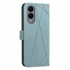 For Samsung Galaxy S25 Edge 5G Geometric Pattern RFID Leather Phone Case(Green) - 3