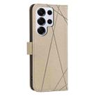 For Samsung Galaxy S25 Ultra 5G Geometric Pattern RFID Leather Phone Case(Beige) - 3