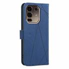 For Infinix Note 50 Pro+ 5G Geometric Pattern RFID Leather Phone Case(Blue) - 3