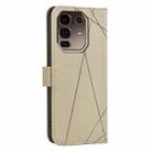 For Infinix Note 50 Pro+ 5G Geometric Pattern RFID Leather Phone Case(Beige) - 3