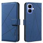 For Infinix Smart 10 4G Geometric Pattern RFID Leather Phone Case(Blue) - 1
