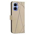 For Infinix Smart 10 4G Geometric Pattern RFID Leather Phone Case(Beige) - 3