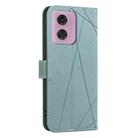 For Motorola Moto G04 / G24 / E14 Geometric Pattern RFID Leather Phone Case(Green) - 3