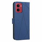 For Motorola Moto G05 / E15 Geometric Pattern RFID Leather Phone Case(Blue) - 3