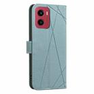 For Motorola Moto G05 / E15 Geometric Pattern RFID Leather Phone Case(Green) - 3