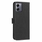 For Motorola Moto G14 4G / G54 5G EU Geometric Pattern RFID Leather Phone Case(Black) - 3