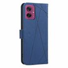 For Motorola Moto G55 5G Geometric Pattern RFID Leather Phone Case(Blue) - 3