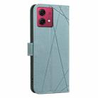 For Motorola Moto G84 5G Geometric Pattern RFID Leather Phone Case(Green) - 3