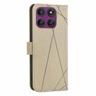 For Motorola Edge 60 Pro Geometric Pattern RFID Leather Phone Case(Beige) - 3