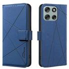 For Motorola Moto G56 5G Geometric Pattern RFID Leather Phone Case(Blue) - 1
