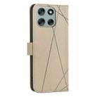 For Motorola Moto G56 5G Geometric Pattern RFID Leather Phone Case(Beige) - 3