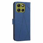 For Motorola Moto G86 5G Geometric Pattern RFID Leather Phone Case(Blue) - 3
