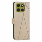 For Motorola Moto G86 5G Geometric Pattern RFID Leather Phone Case(Beige) - 3