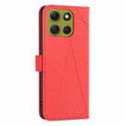 For Motorola Moto G86 5G Geometric Pattern RFID Leather Phone Case(Red) - 3