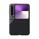 For Huawei Pura X ABEEL C Carbon Fiber Series 6D Micro Relief MagSafe Phone Case(Black Grey) - 2