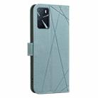 For OPPO A16 / A16S / A54S / A55 5G Geometric Pattern RFID Leather Phone Case(Green) - 3