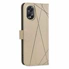 For OPPO A38 4G / A18 4G Geometric Pattern RFID Leather Phone Case(Beige) - 3