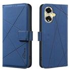 For OPPO A59 5G Geometric Pattern RFID Leather Phone Case(Blue) - 1