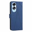 For OPPO A60 4G Geometric Pattern RFID Leather Phone Case(Blue) - 3