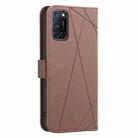 For OPPO A72 / A52 / A92 Geometric Pattern RFID Leather Phone Case(Brown) - 3