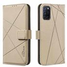 For OPPO A72 / A52 / A92 Geometric Pattern RFID Leather Phone Case(Beige) - 1