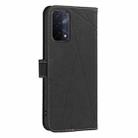 For OPPO A74 5G / A93 5G / A54 5G Geometric Pattern RFID Leather Phone Case(Black) - 3