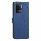 For OPPO A94 4G / Reno5 F / F19 Rro Geometric Pattern RFID Leather Phone Case(Blue) - 3