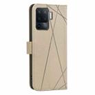 For OPPO A94 4G / Reno5 F / F19 Rro Geometric Pattern RFID Leather Phone Case(Beige) - 3
