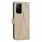 For OPPO A94 5G / F19 Pro+ / Reno5 Z 5G Geometric Pattern RFID Leather Phone Case(Beige) - 3